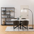 Harlow Dining Table in Ceramic White 160x75.5cm