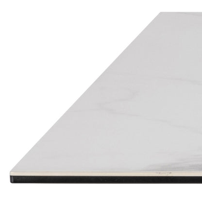 Harlow Dining Table in Ceramic White 160x75.5cm