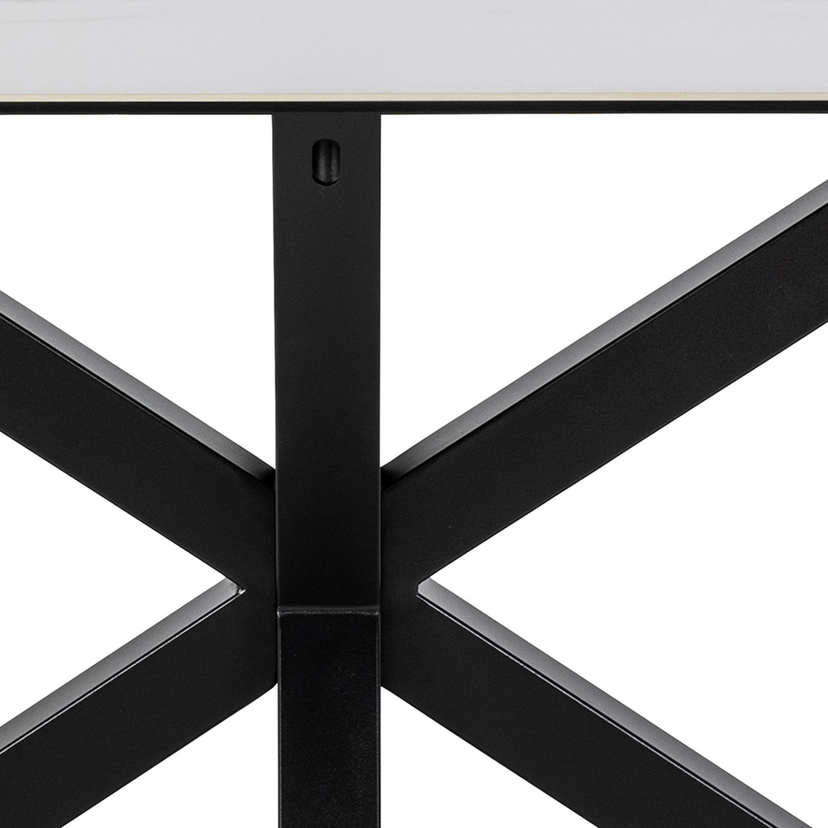 Harlow Dining Table in Ceramic White 160x75.5cm