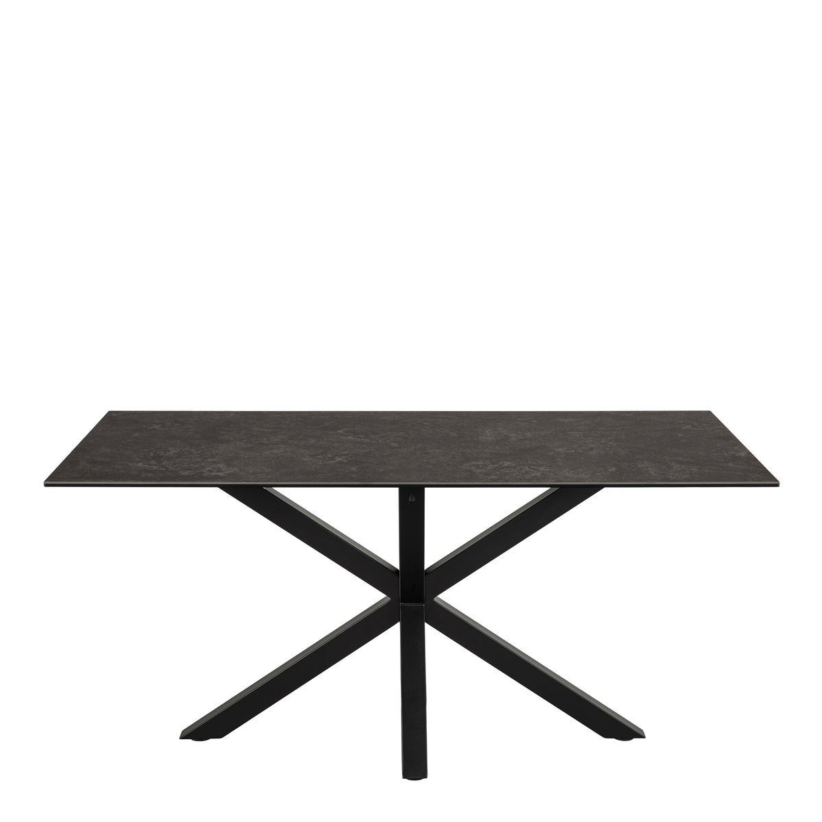 Harlow Dining Table in Ceramic  Black Top 160x75.5cm