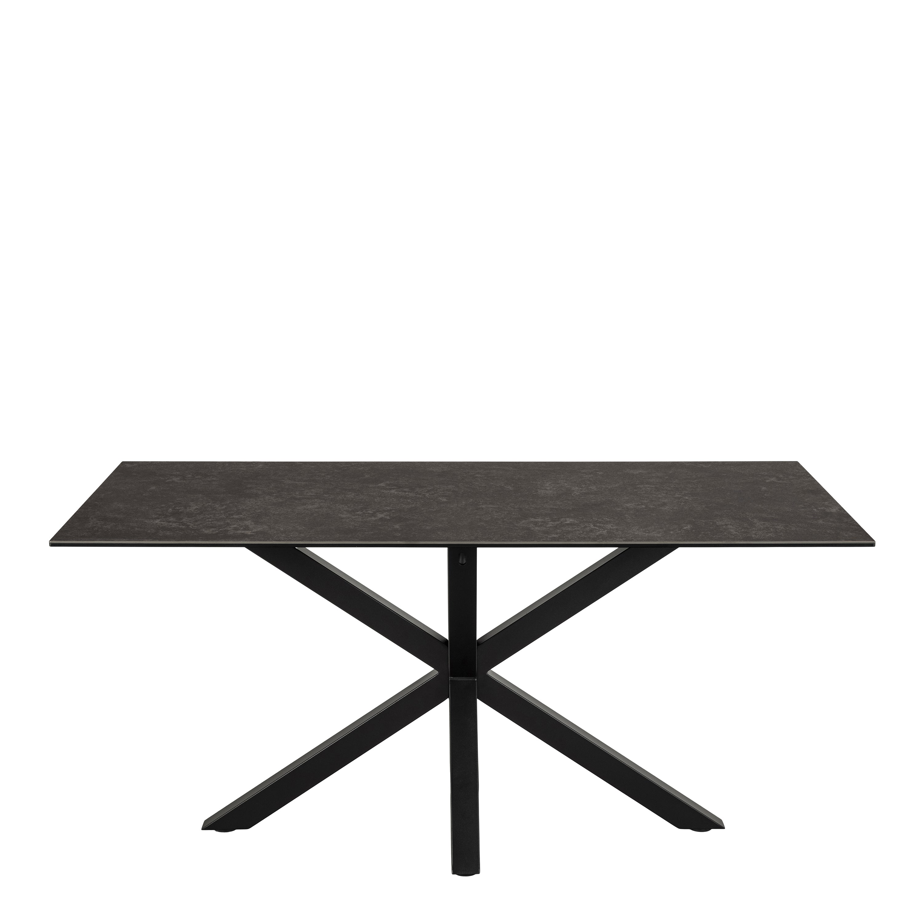 Harlow Dining Table in Ceramic  Black Top 160x75.5cm