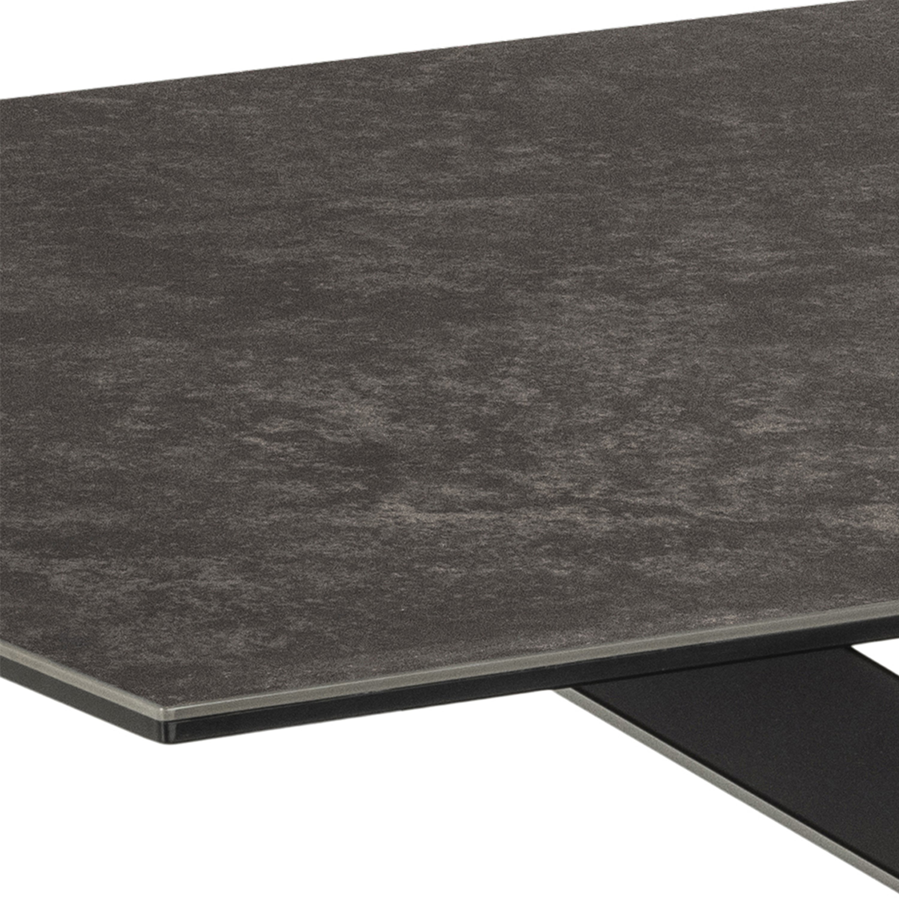 Harlow Dining Table in Ceramic  Black Top 160x75.5cm