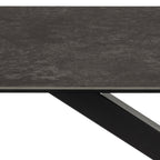 Harlow Dining Table in Ceramic  Black Top 160x75.5cm