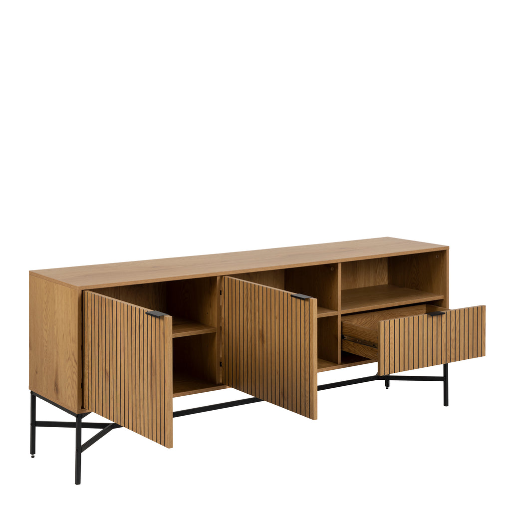 Jaya Sideboard with  2 Doors and 1 Drawer in Wild Oak