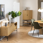 Jaya Sideboard with  2 Doors and 1 Drawer in Wild Oak