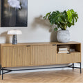 Jaya Sideboard with  2 Doors and 1 Drawer in Wild Oak