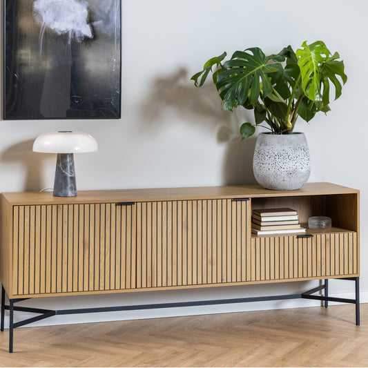 Jaya Sideboard with  2 Doors and 1 Drawer in Wild Oak