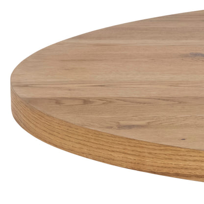 Harlow Dining Table in Oak with Black Legs
