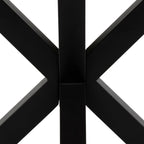 Harlow Dining Table in Oak with Black Legs