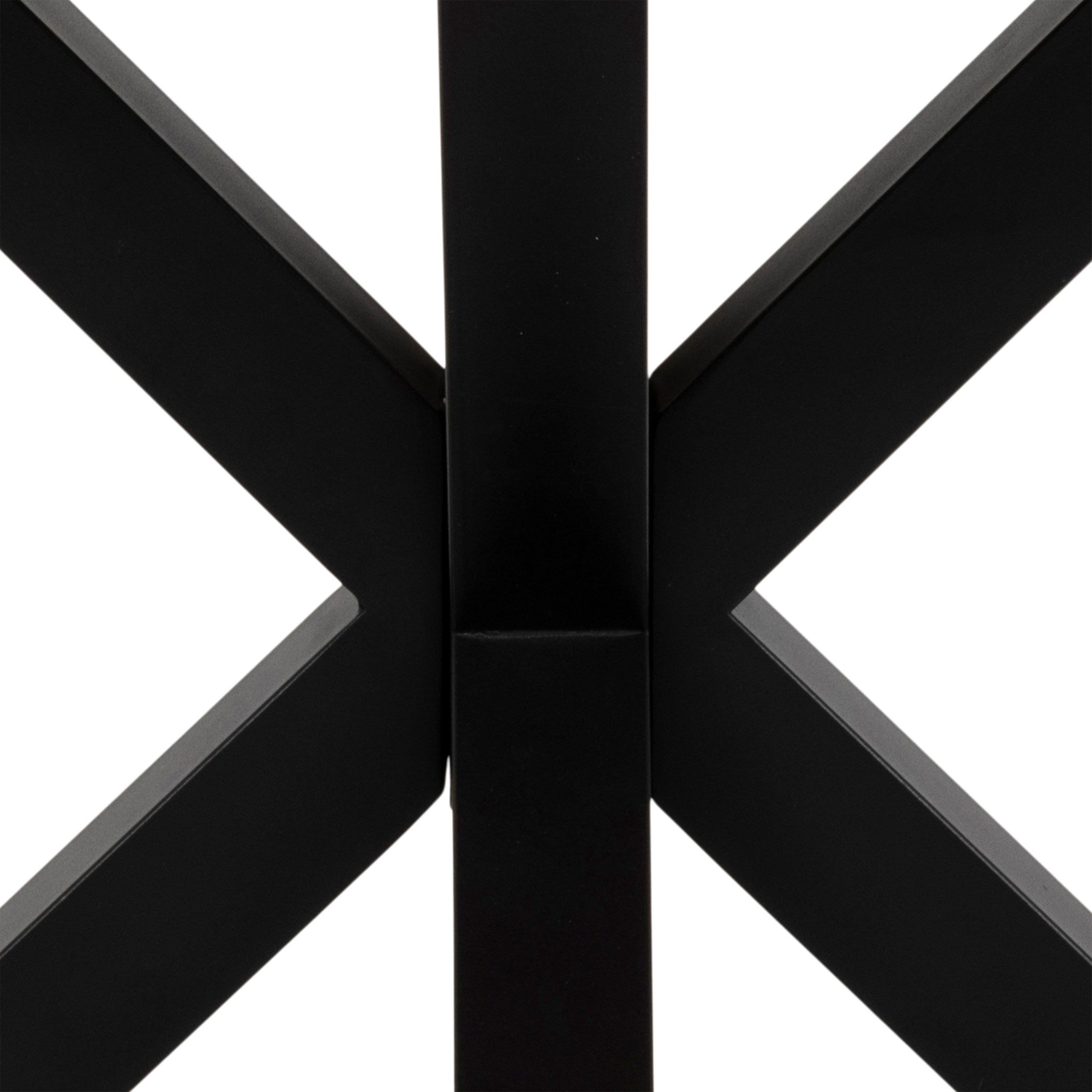 Harlow Dining Table in Oak with Black Legs