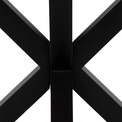 Harlow Dining Table in Oak with Black Legs