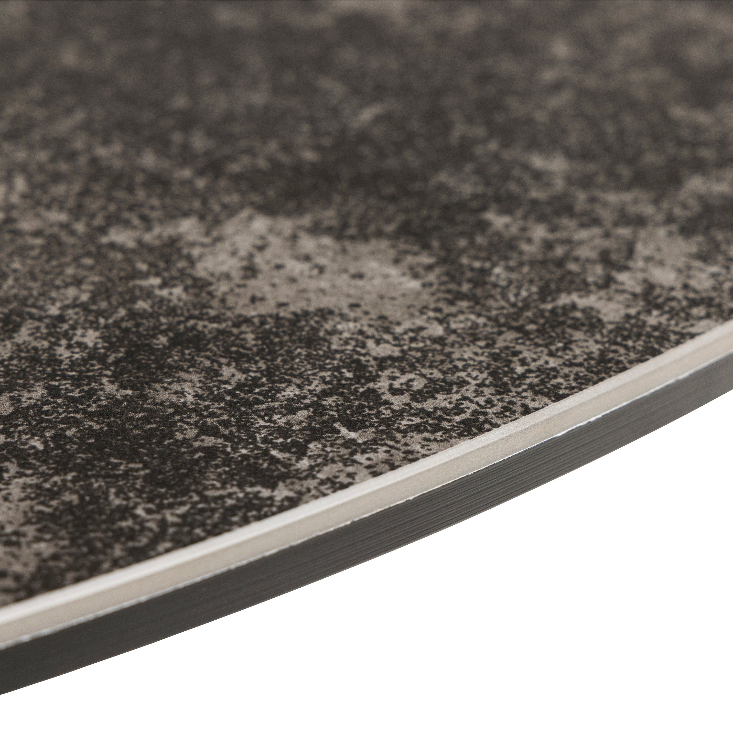 Harlow Round Dining Table with Ceramic Black Top