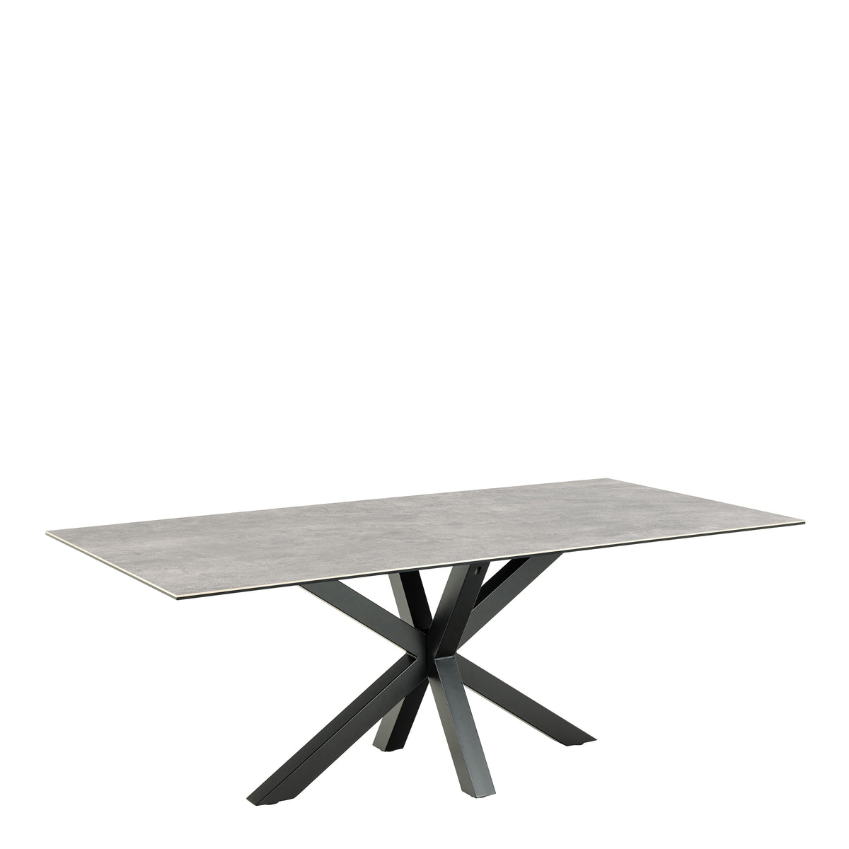 Harlow Dining Table with Ceramic Grey Top 200cm