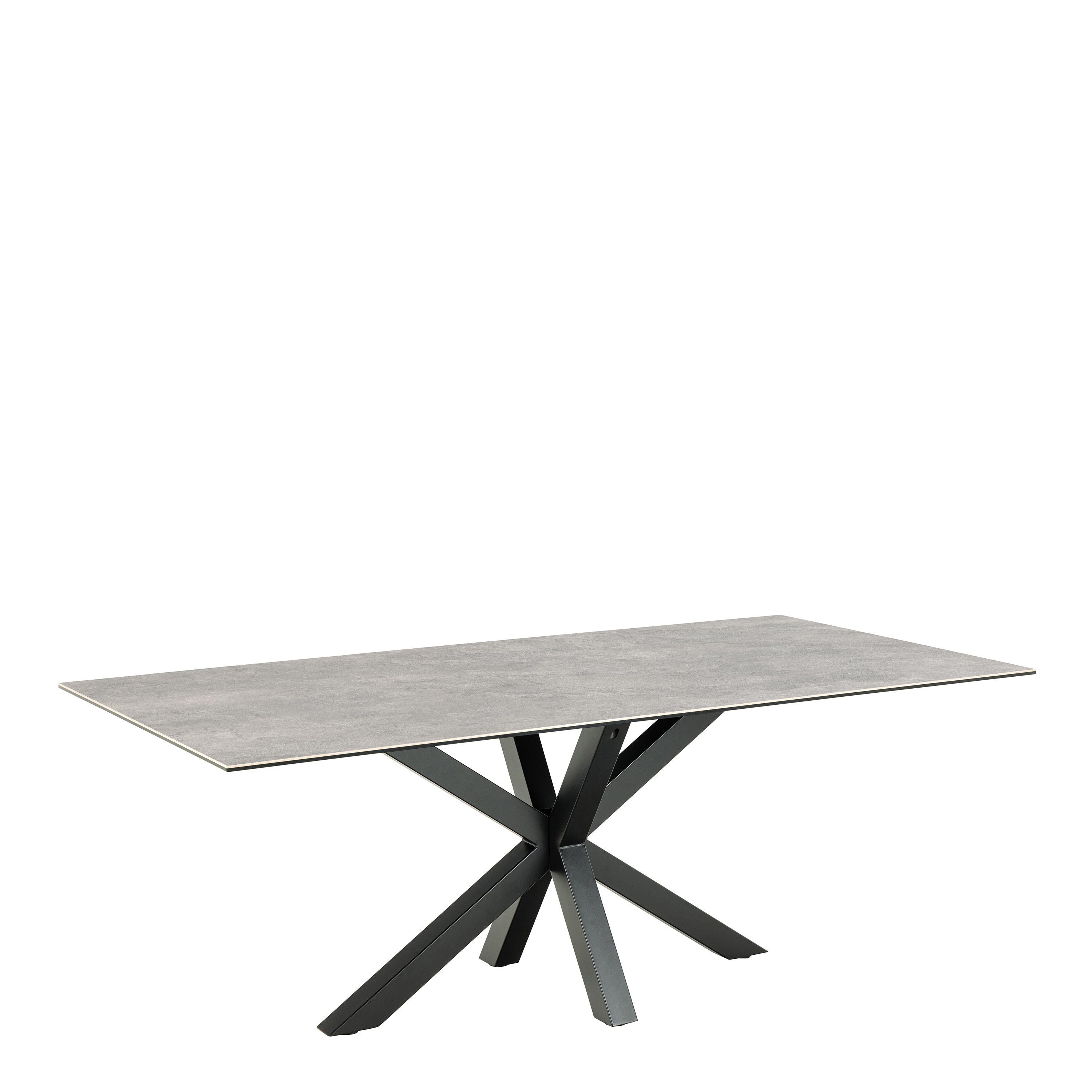 Harlow Dining Table with Ceramic Grey Top 200cm