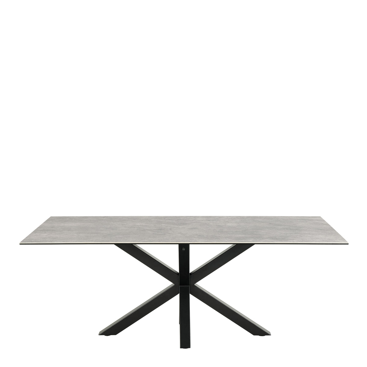 Harlow Dining Table with Ceramic Grey Top 200cm