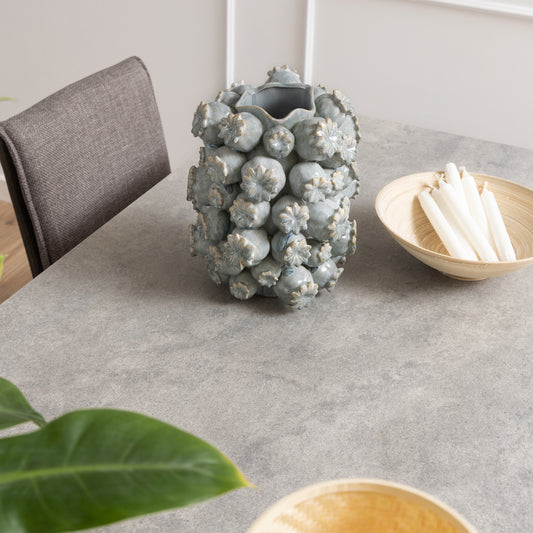 Harlow Dining Table with Ceramic Grey Top 200cm