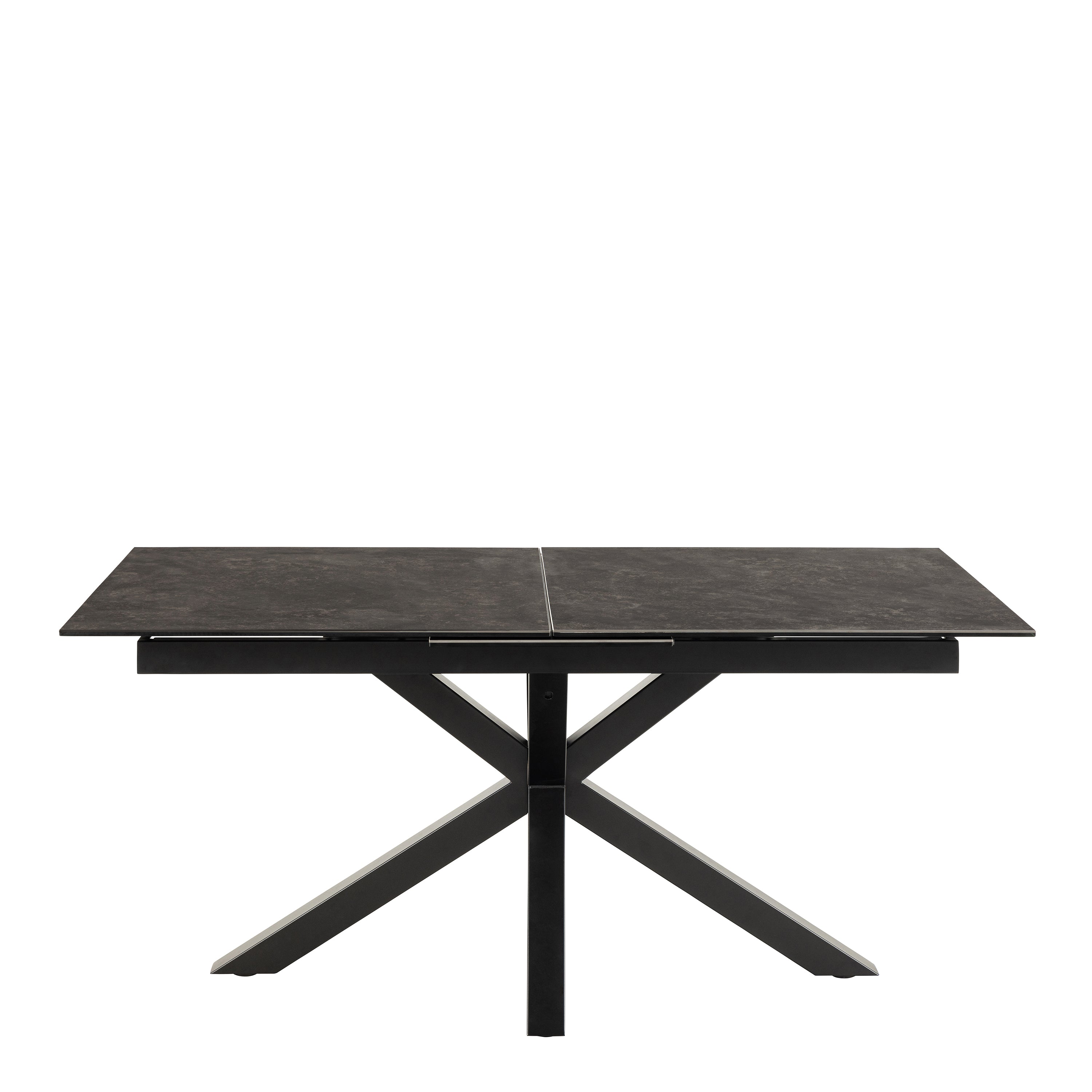 Harlow Extendable Dining Table with Ceramic Black Top 168cm