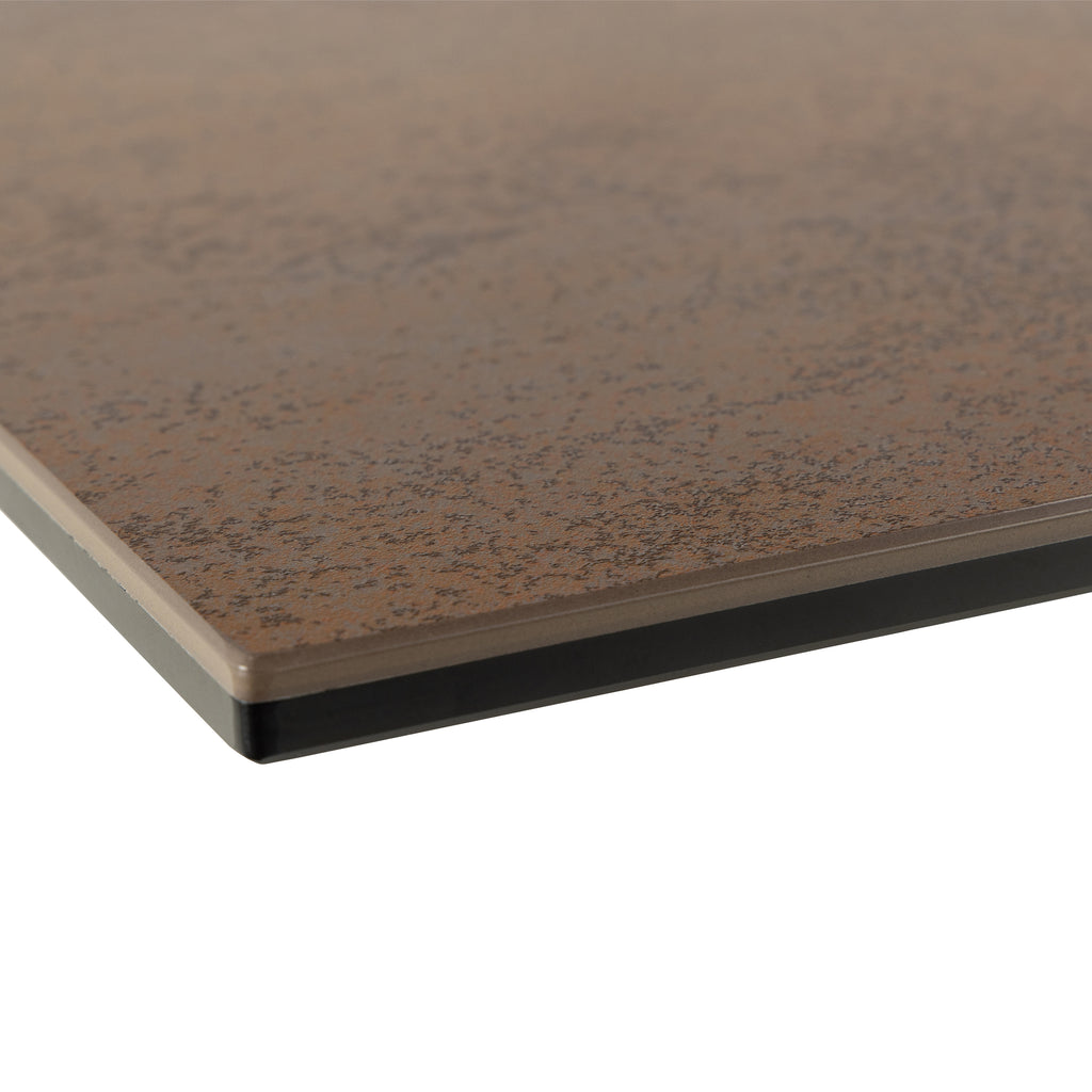 Harlow Dining Table with Ceramic Rusty Brown Top 200cm