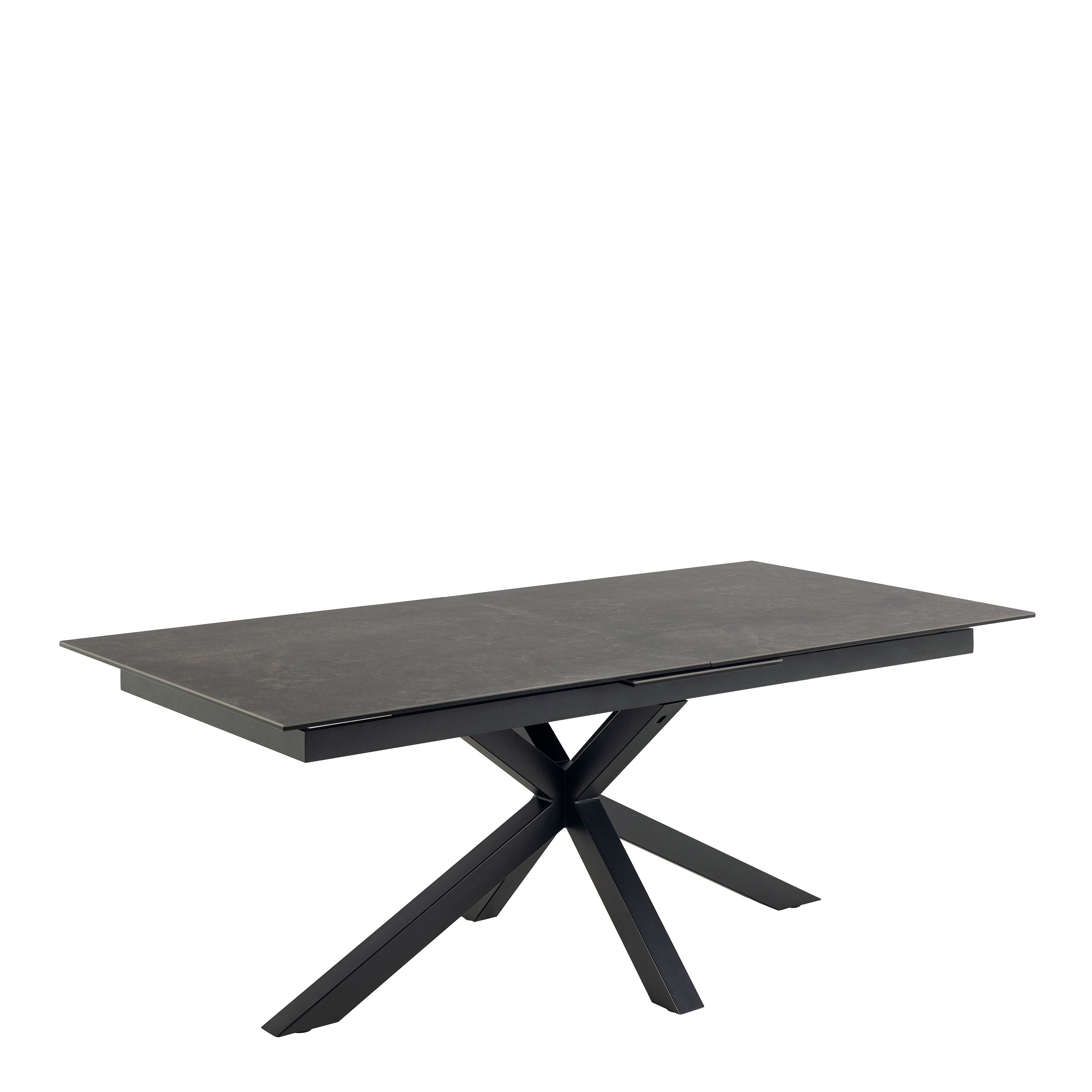 Harlow Extendable Dining Table with Ceramic Black Top 200cm
