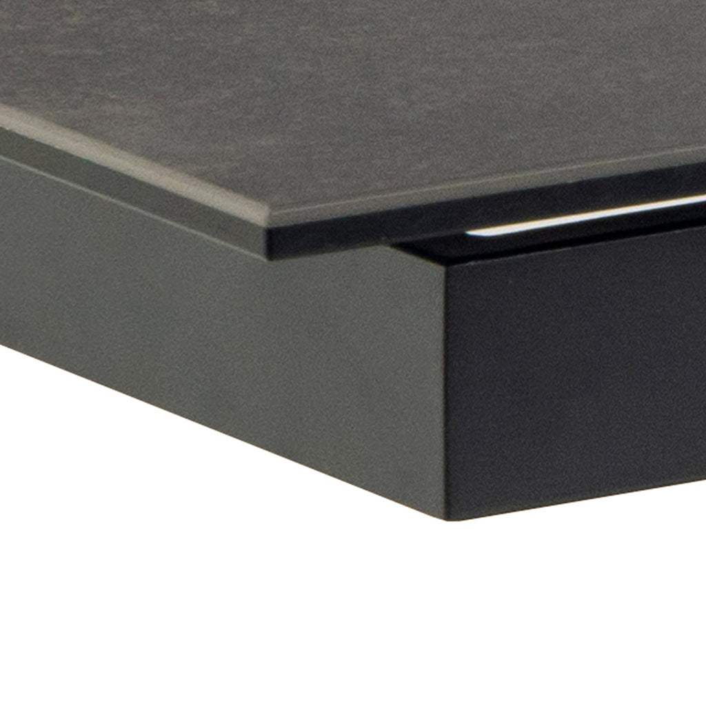 Harlow Extendable Dining Table with Ceramic Black Top 200cm