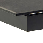 Harlow Extendable Dining Table with Ceramic Black Top 200cm