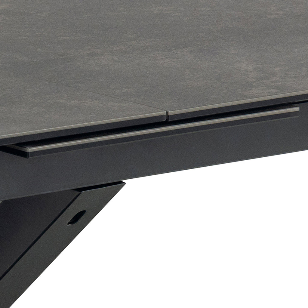 Harlow Extendable Dining Table with Ceramic Black Top 200cm