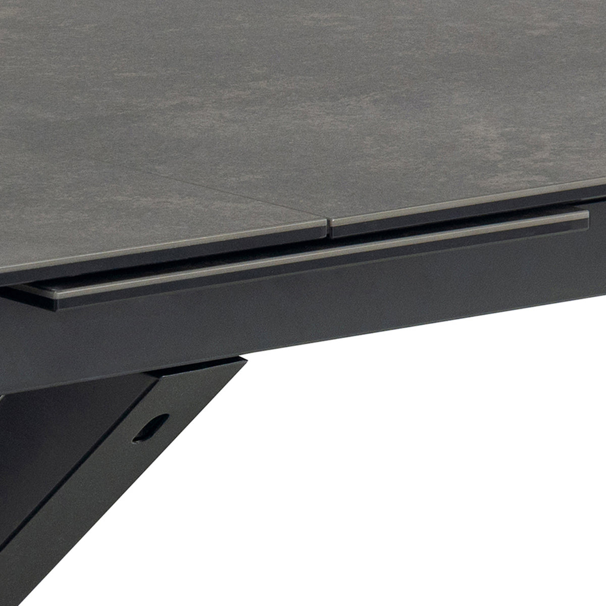 Harlow Extendable Dining Table with Ceramic Black Top 200cm