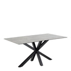 Harlow Dining Table in Ceramic Grey 160x75.5cm
