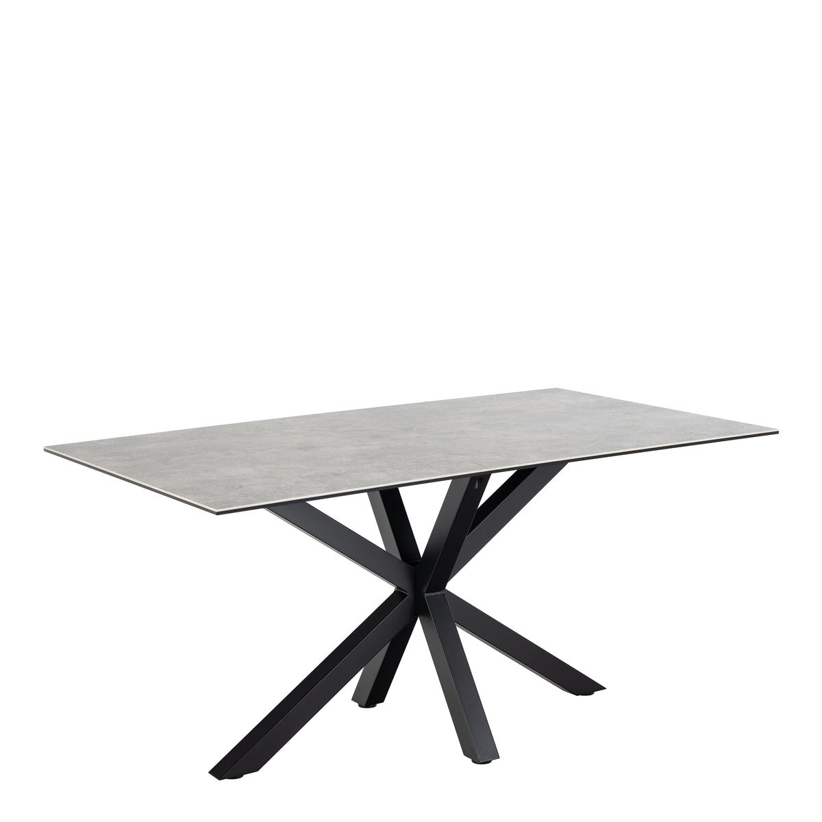 Harlow Dining Table in Ceramic Grey 160x75.5cm