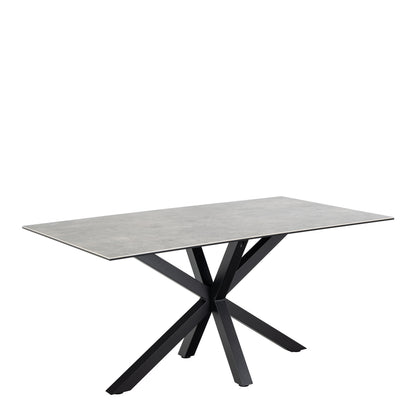 Harlow Dining Table in Ceramic Grey 160x75.5cm