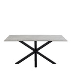 Harlow Dining Table in Ceramic Grey 160x75.5cm