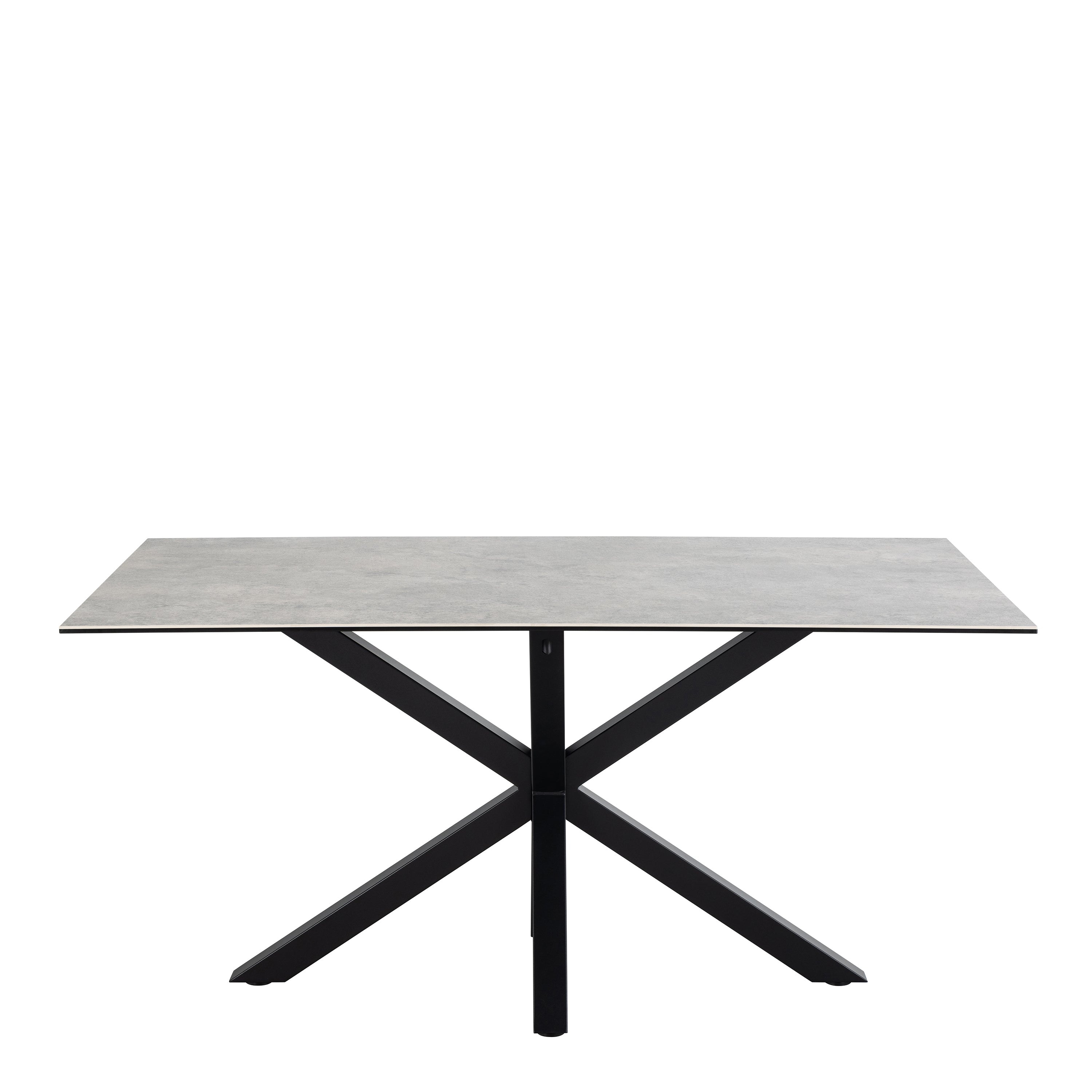 Harlow Dining Table in Ceramic Grey 160x75.5cm