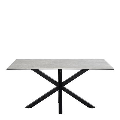 Harlow Dining Table in Ceramic Grey 160x75.5cm