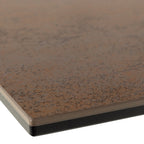Harlow Extendable Dining Table with Ceramic Rusty Brown Top 168cm