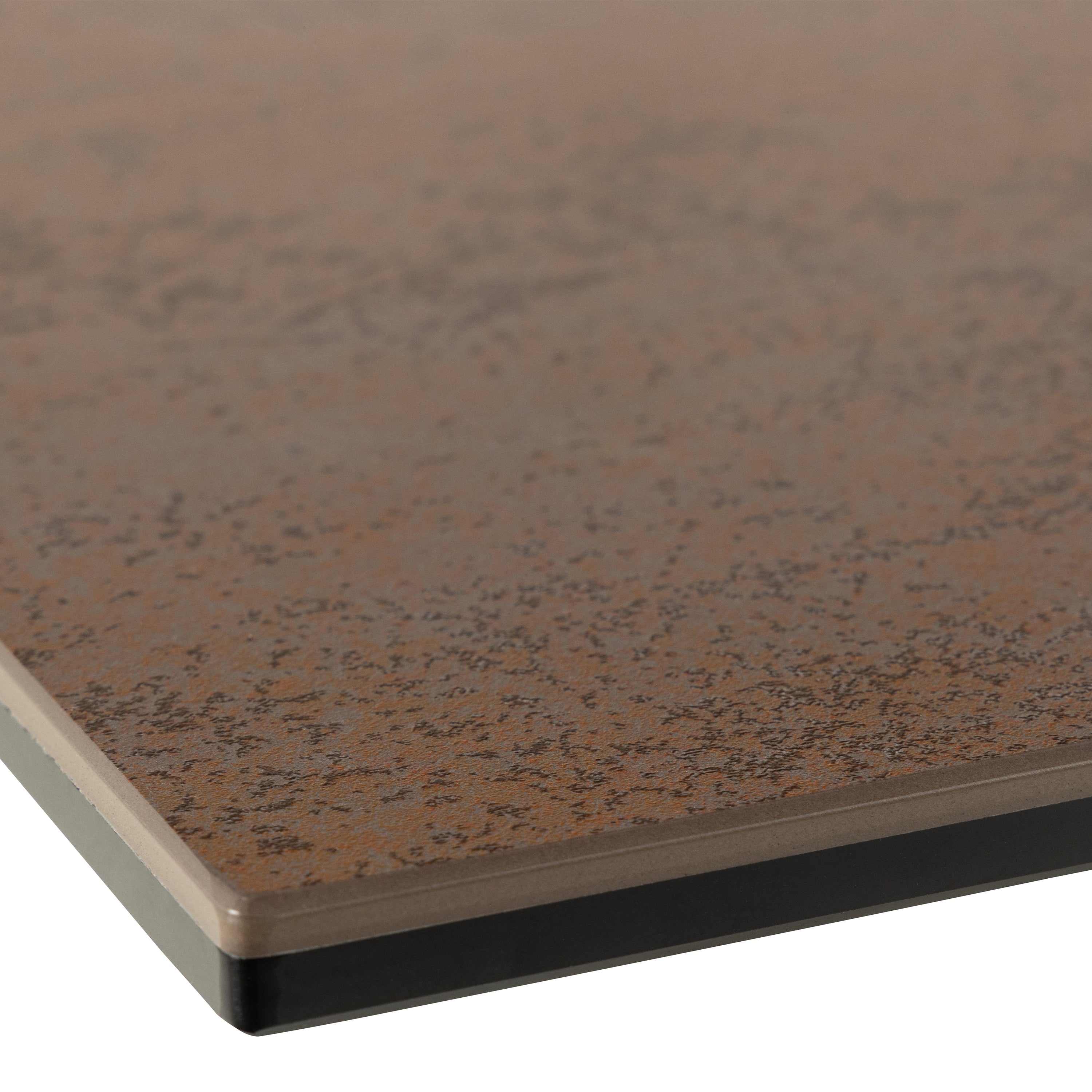 Harlow Extendable Dining Table with Ceramic Rusty Brown Top 168cm
