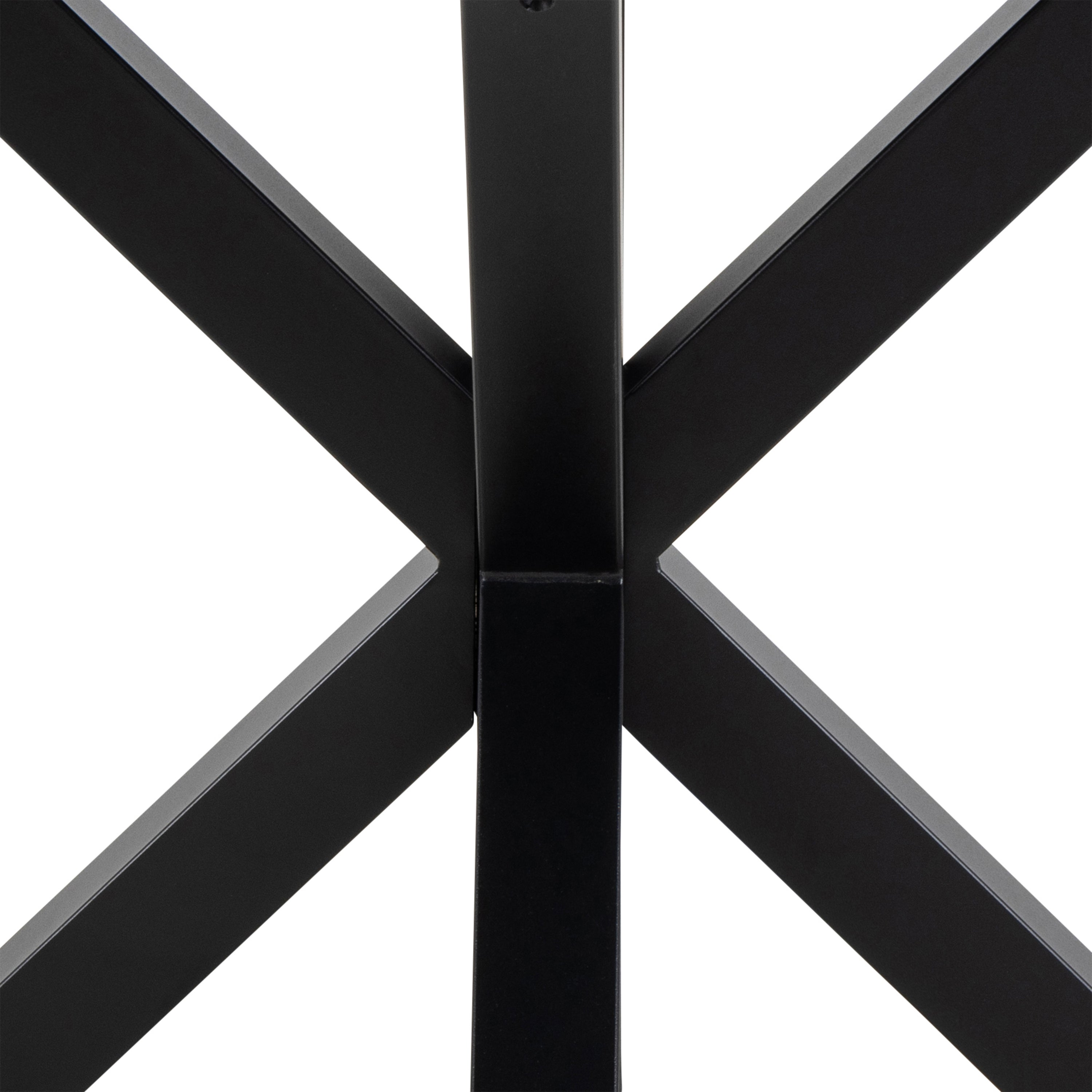 Harlow Round Dining Table with Ceramic White Top