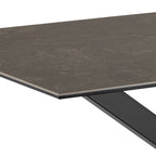 Harlow Dining Table with Ceramic Black Top 135cm
