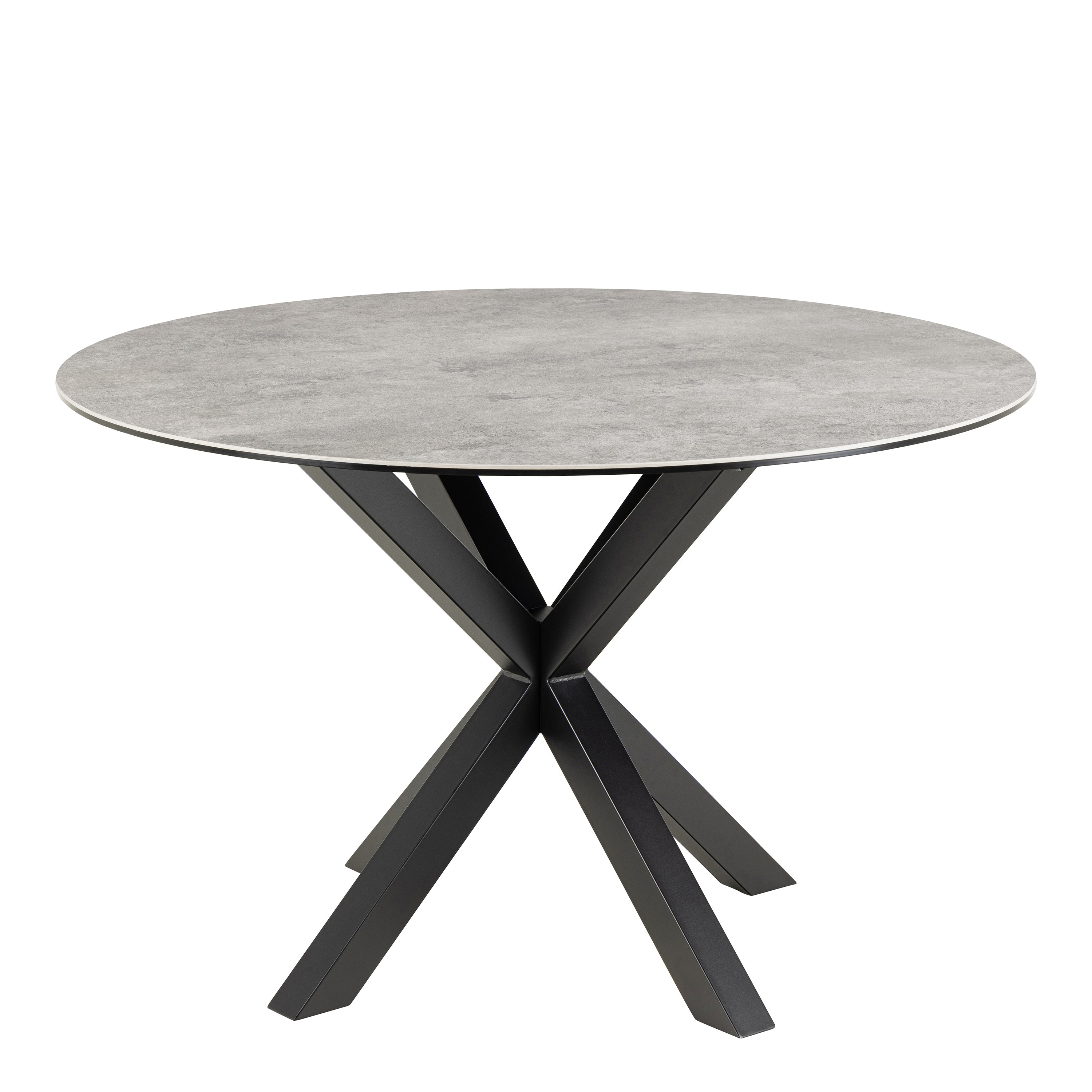 Harlow Round Dining Table with Ceramic Grey Top