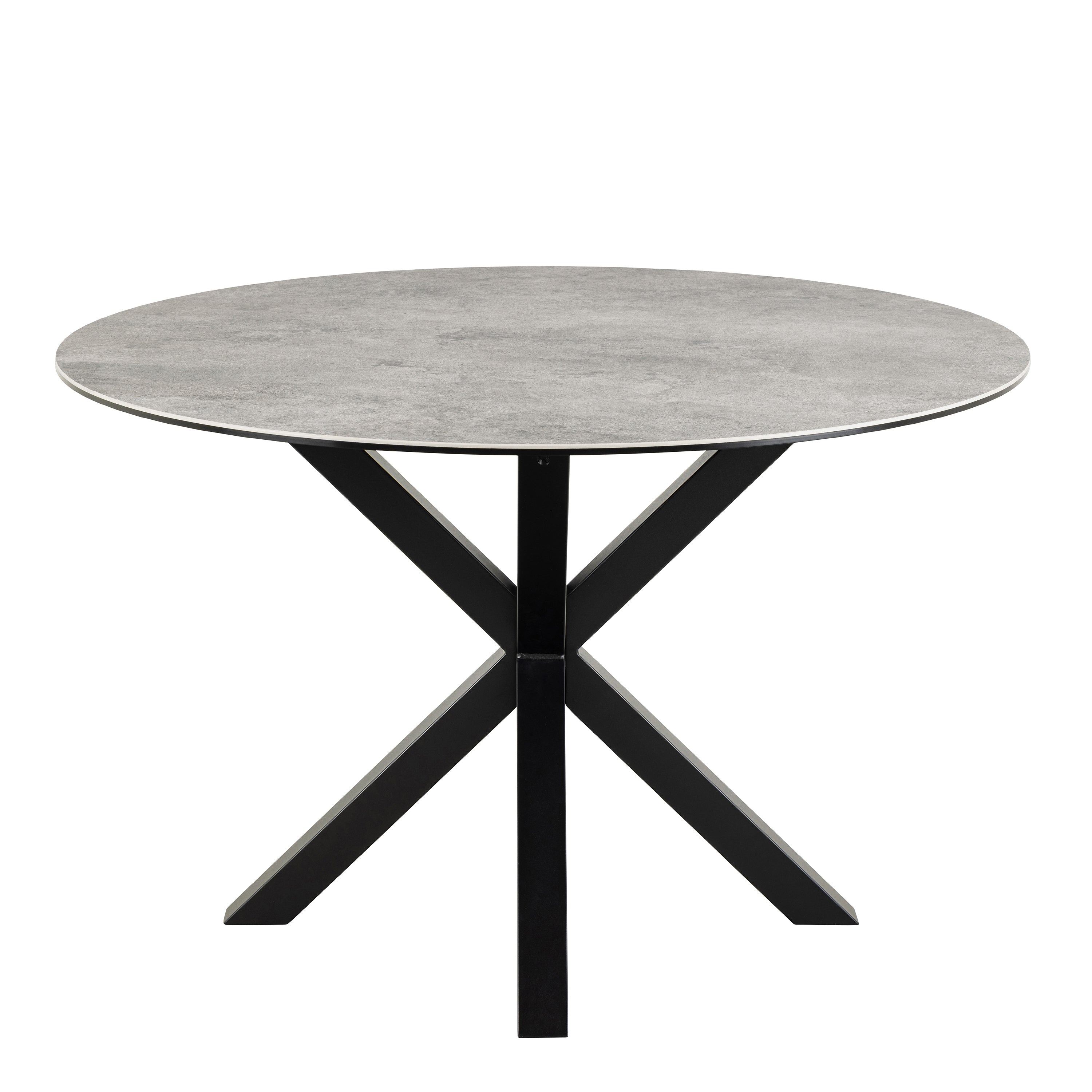 Harlow Round Dining Table with Ceramic Grey Top