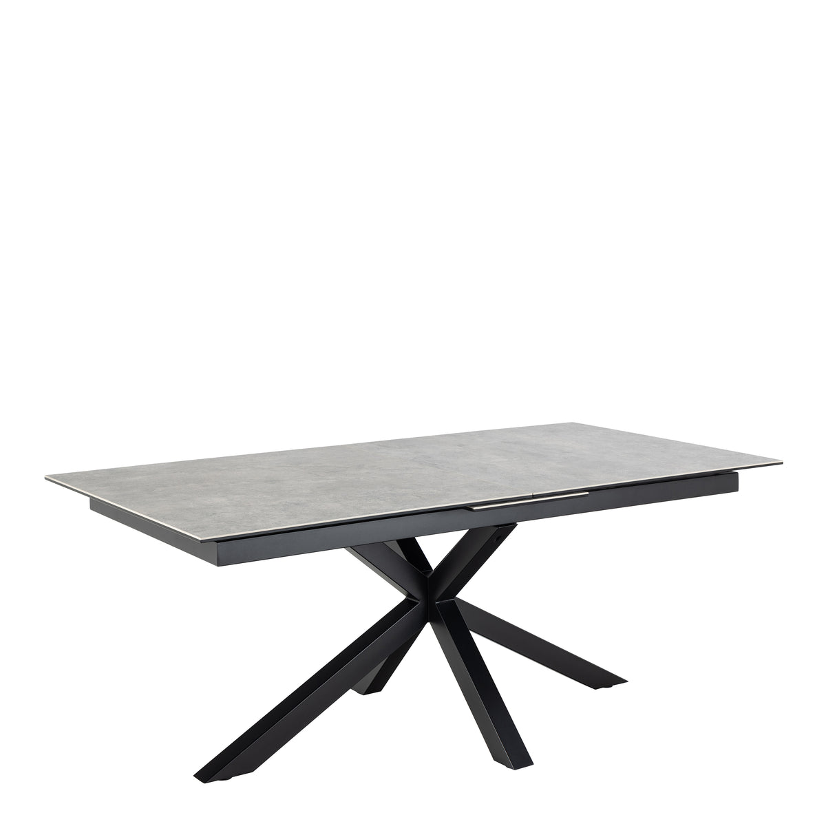 Harlow Extendable Dining Table with Ceramic Grey Top 200cm