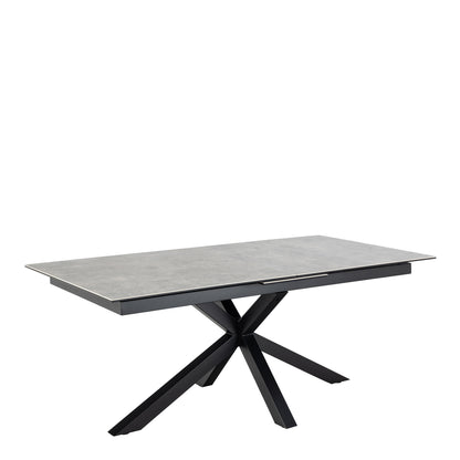 Harlow Extendable Dining Table with Ceramic Grey Top 200cm