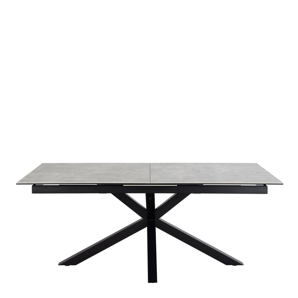 Harlow Extendable Dining Table with Ceramic Grey Top 200cm