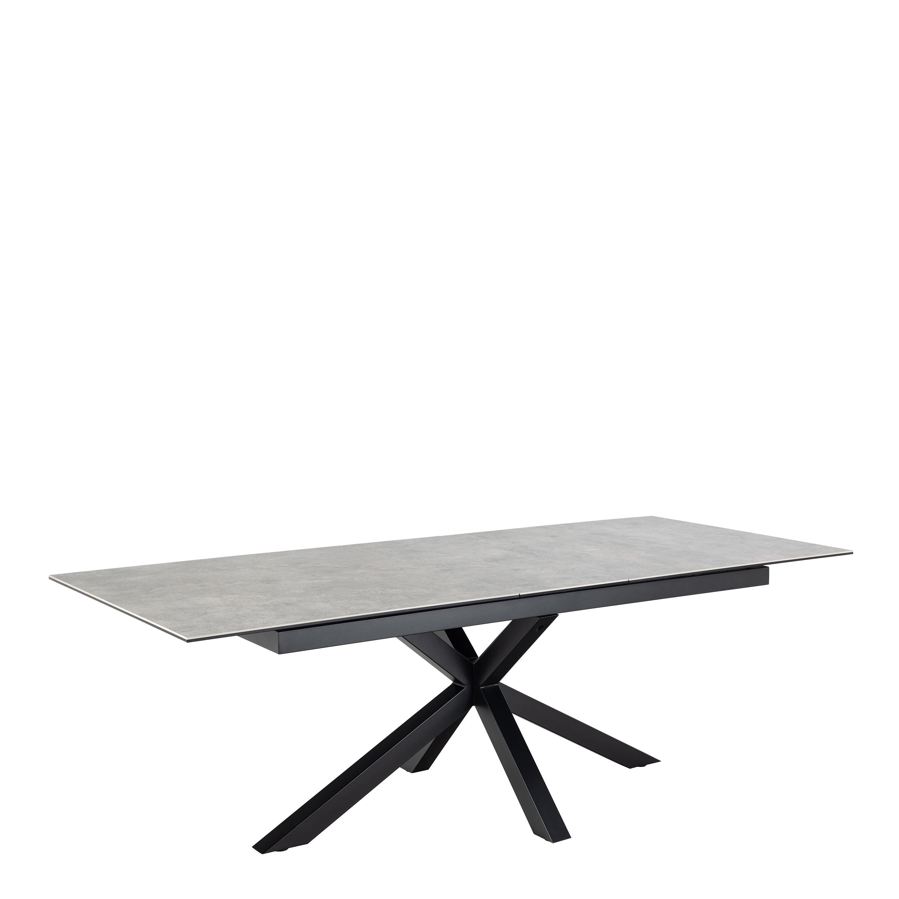 Harlow Extendable Dining Table with Ceramic Grey Top 200cm