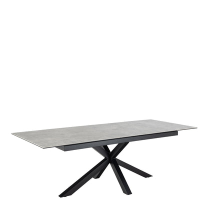Harlow Extendable Dining Table with Ceramic Grey Top 200cm
