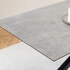 Harlow Extendable Dining Table with Ceramic Grey Top 200cm