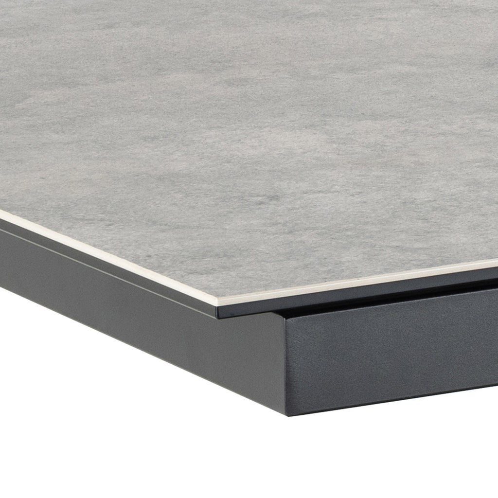 Harlow Extendable Dining Table with Ceramic Grey Top 200cm