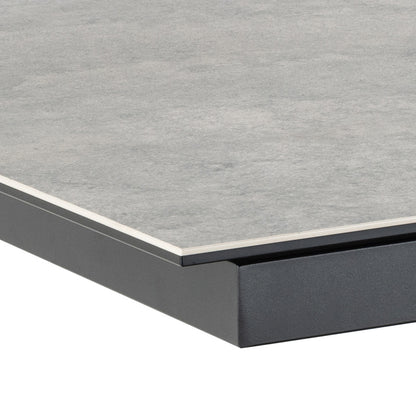 Harlow Extendable Dining Table with Ceramic Grey Top 200cm