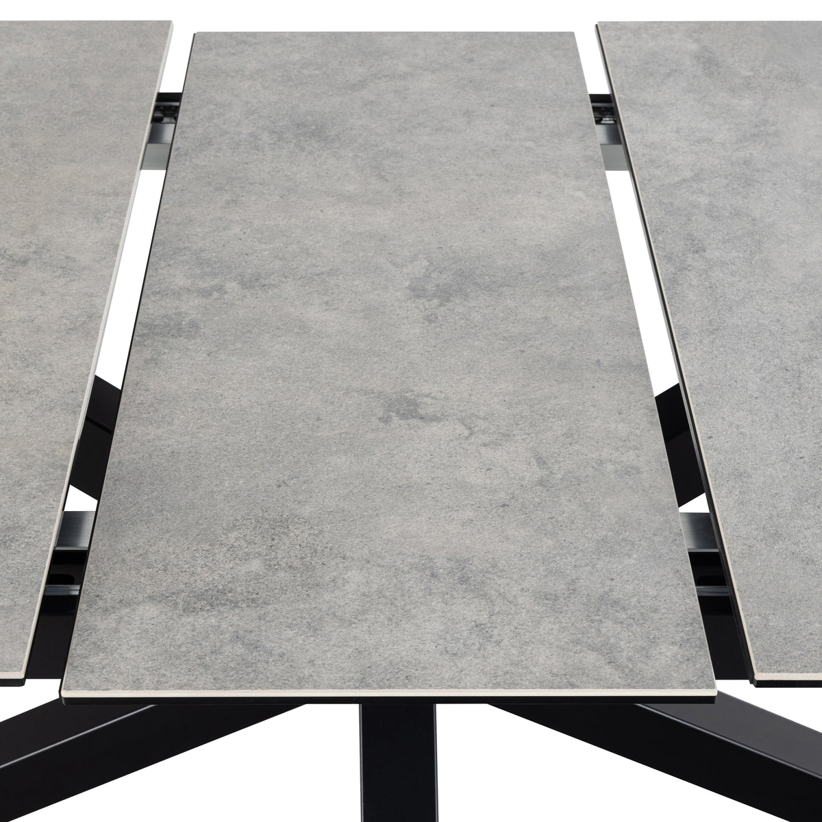 Harlow Extendable Dining Table with Ceramic Grey Top 200cm