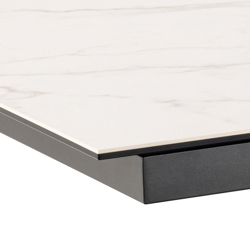 Harlow Extendable Dining Table with Ceramic White Top 200cm
