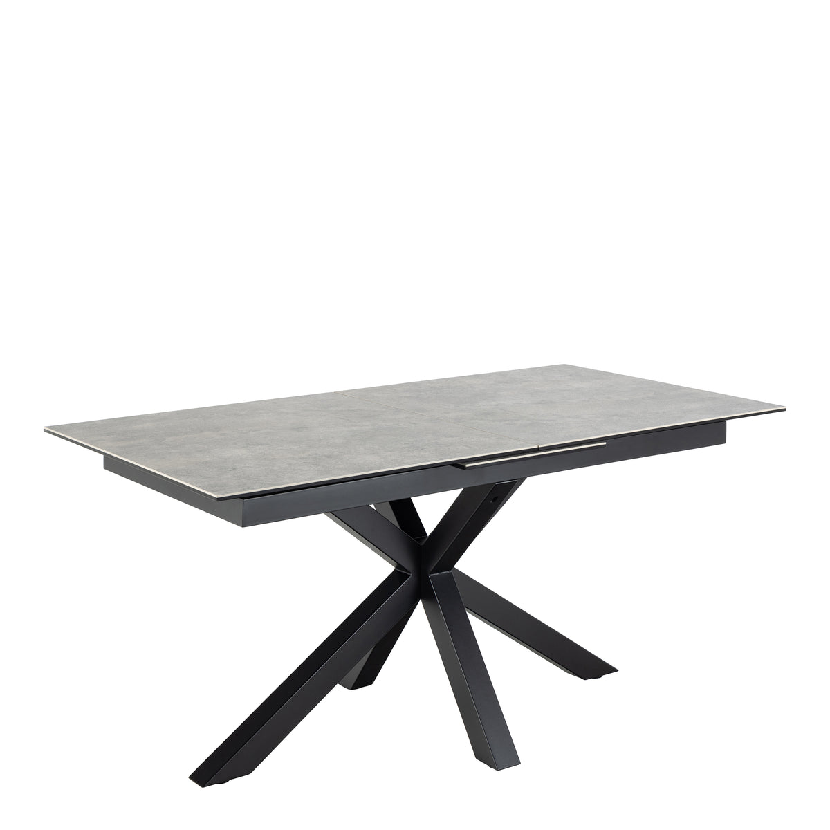 Harlow Extendable Dining Table with Ceramic Grey Top 168cm